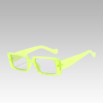 Lunettes de soleil Célia jaune fluo, accessoire branché pour femme avec protection UV400, chez Izamel.