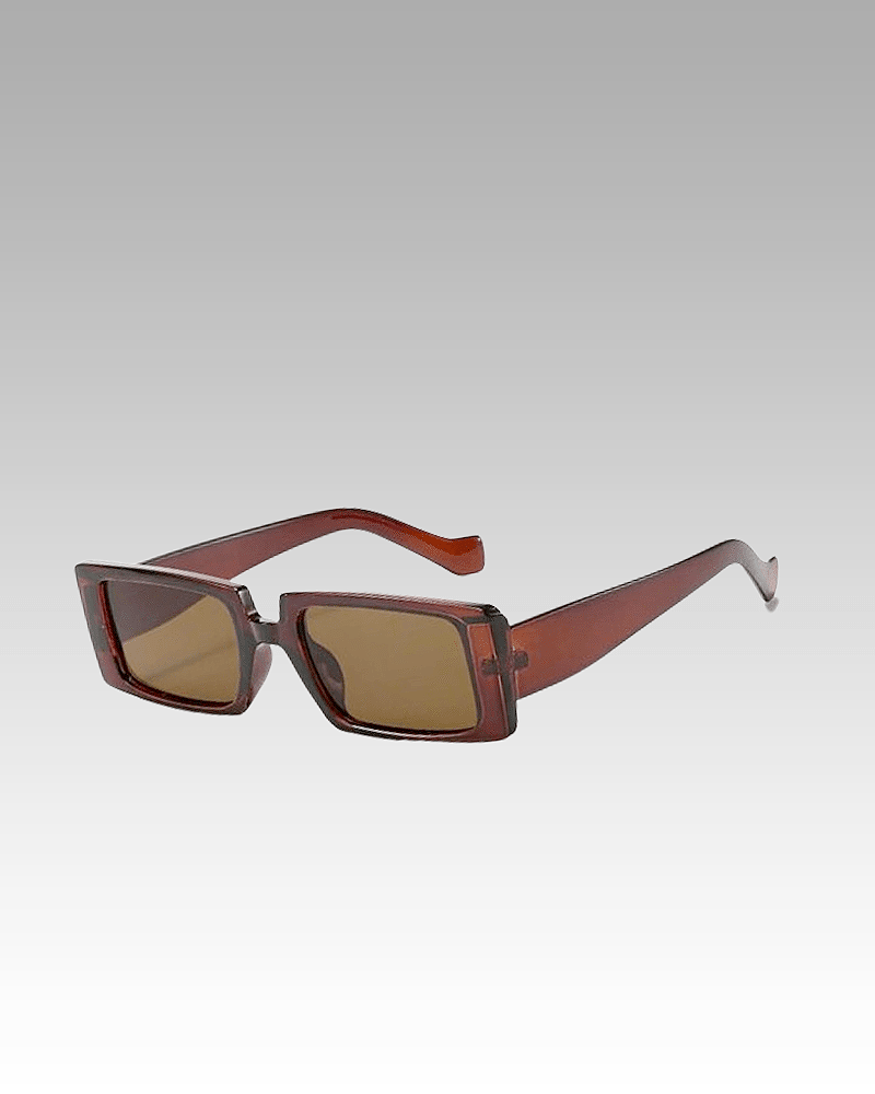 Lunettes de soleil Célia marron, accessoire branché pour femme avec protection UV400, chez Izamel.