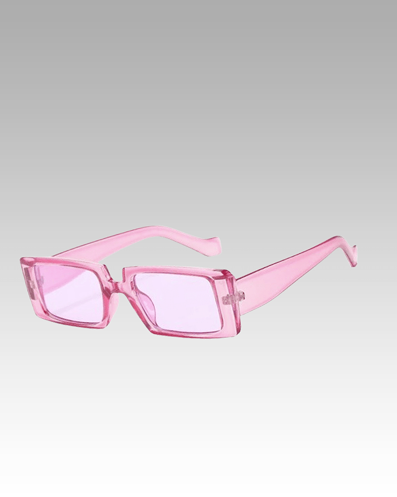 Lunettes de soleil Célia rose, accessoire branché pour femme avec protection UV400, chez Izamel.