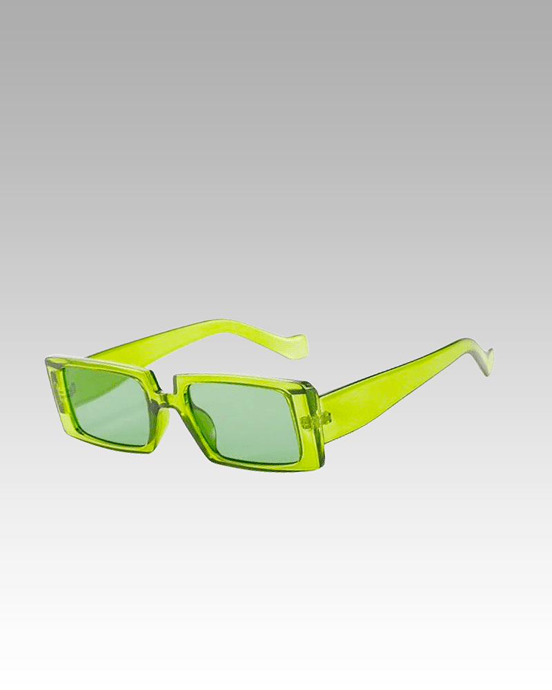 Lunettes de soleil Célia vert, accessoire branché pour femme avec protection UV400, chez Izamel.