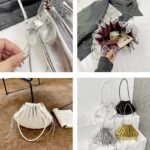 Chloé sac à bandoulière en similicuir plissé, polyvalent et élégant.