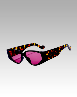 Lunettes de soleil noir et violet vintage pour femme - Protection UV400 - Boutique Izamel