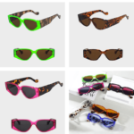 Lunettes de soleil Felicia vintage avec protection UV400, disponibles en plusieurs couleurs variées, chez Izamel.