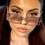 Lunettes de soleil Gracie rétro avec protection UV400 - Femme portant des lunettes de soleil élégantes - Izamel