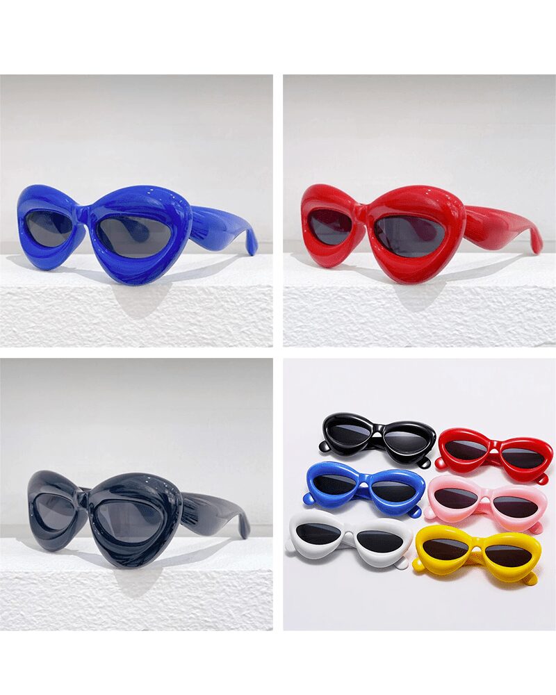 Vivez l'éclat estival avec les lunettes de soleil Kelly : Originales, avec protection UV400, disponibles dans une multitude de couleurs chez Izamel.