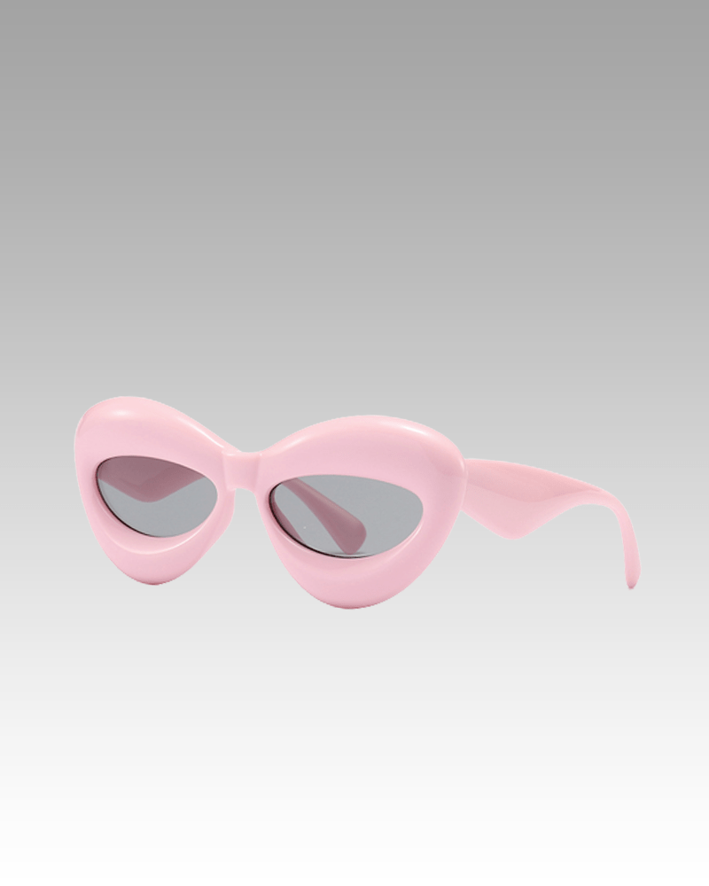 Paire de lunettes de soleil roses originales Kelly, pour femme, avec protection UV400, de la boutique Izamel.