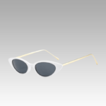 Lunettes de soleil blanc Lesly avec protection UV400 - Boutique Izamel.