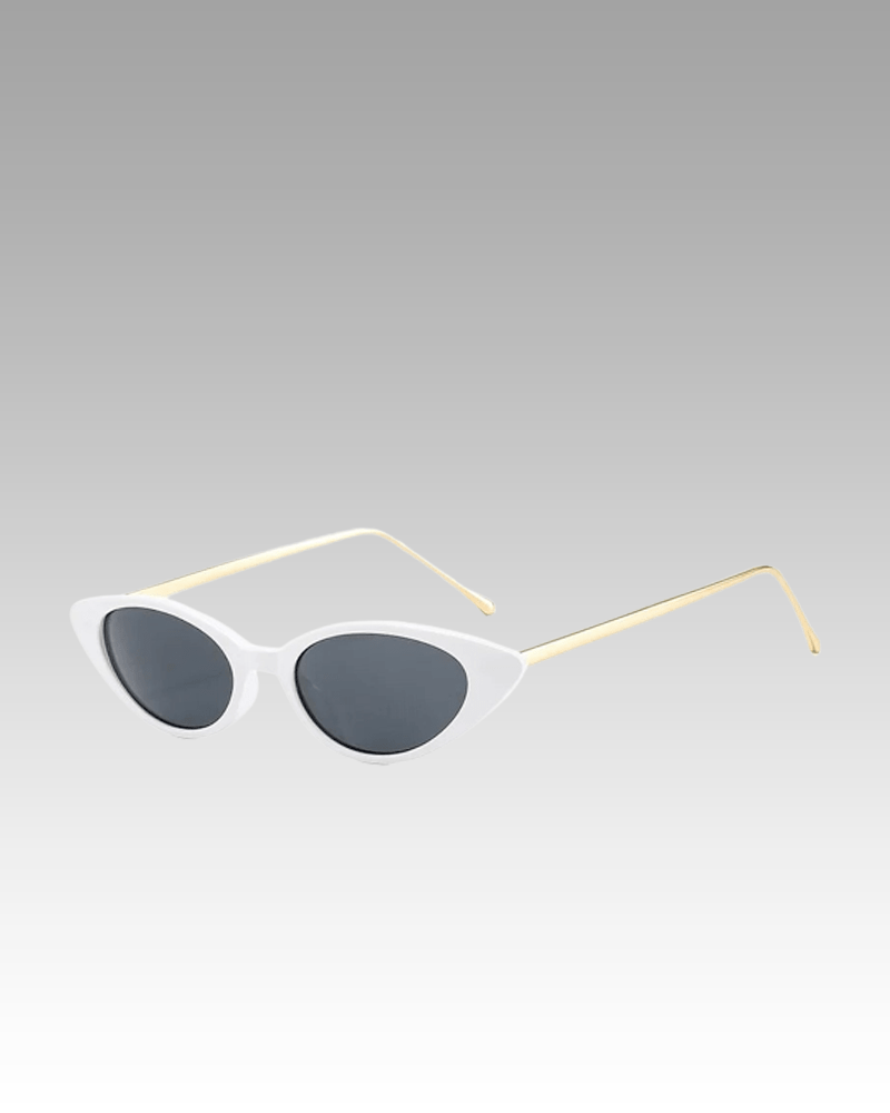 Lunettes de soleil blanc Lesly avec protection UV400 - Boutique Izamel.
