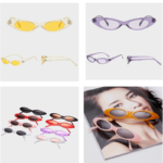 Collection de lunettes de soleil rétro Livia avec protection UV400, disponibles en plusieurs couleurs.