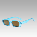 Lunettes de soleil 'Noémie' bleu branché pour femme, avec protection UV400, en vente chez Izamel.