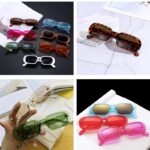 Collection de lunettes de soleil 'Noémie' branchées dans diverses couleurs, avec protection UV400.