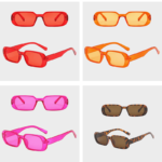 "Collection de lunettes de soleil 'Noémie' branchées dans différentes couleurs, avec protection UV400.