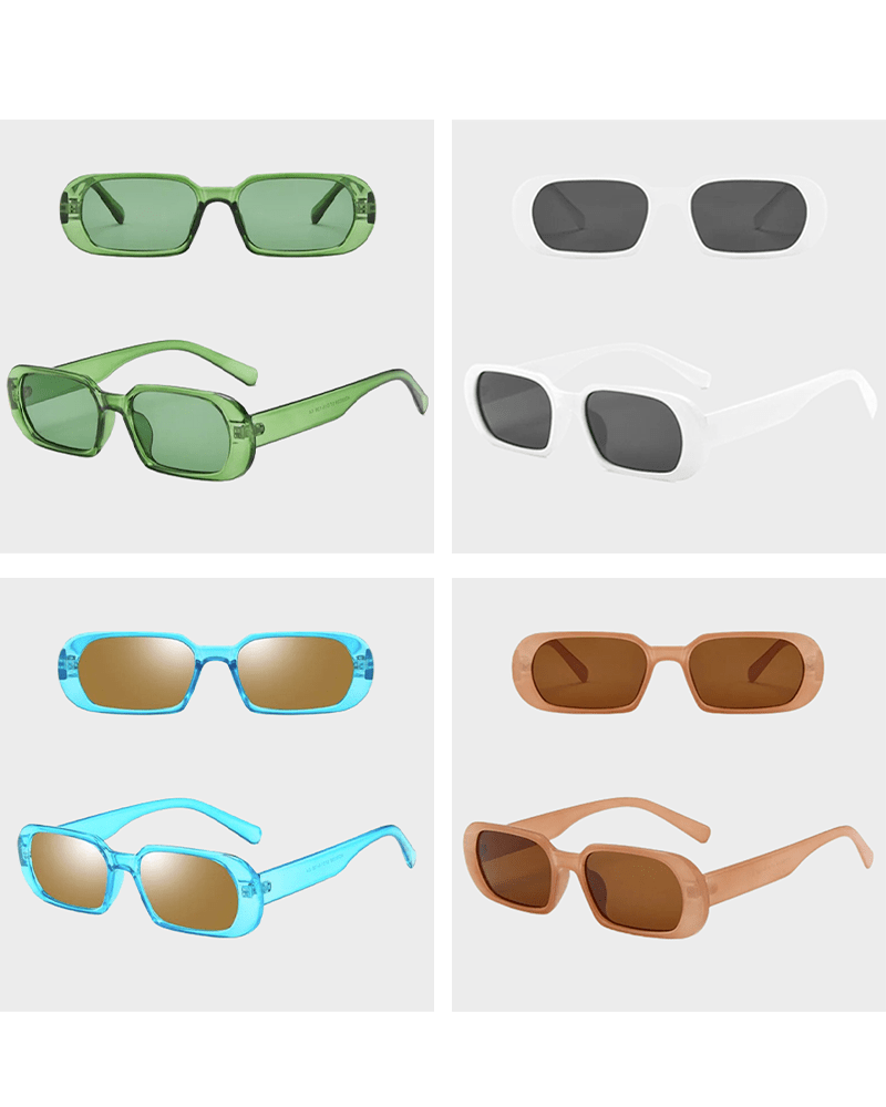Collection de lunettes de soleil 'Noémie' branchées dans différentes couleurs, avec protection UV400.