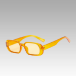 Lunettes de soleil 'Noémie' orange pour femme, avec protection UV400, en vente chez Izamel.