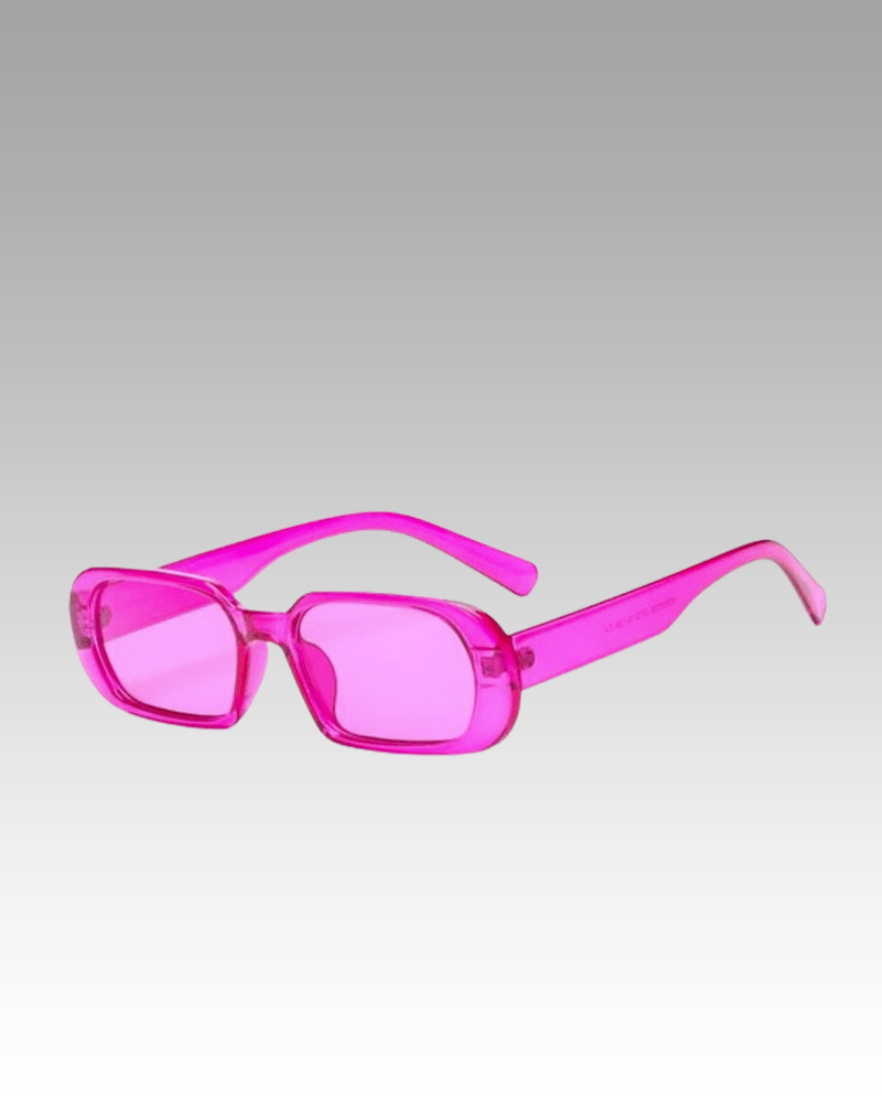 Lunettes de soleil Noémie rose pour femme, avec protection UV400, disponibles chez Izamel.