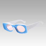 Lunettes de soleil Pretty bleu rétro avec protection UV400 pour femme - Boutique Izamel.