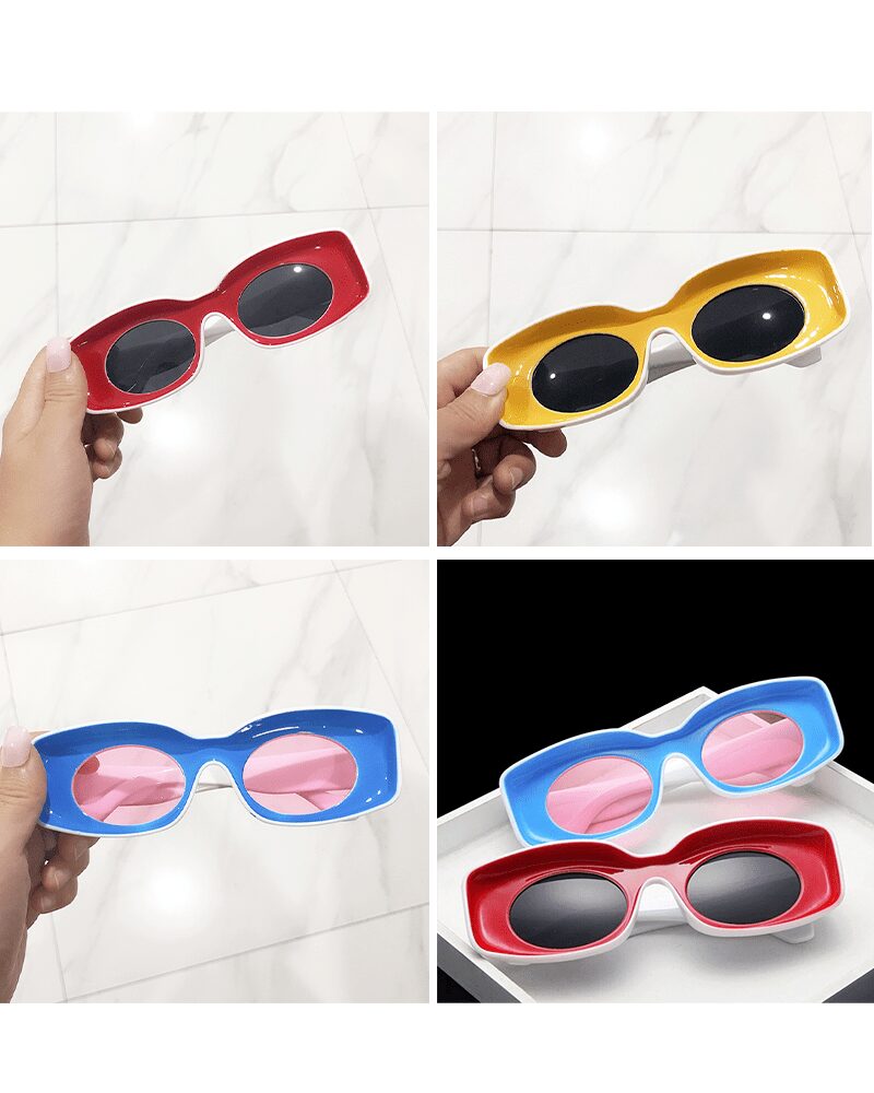 Lunettes de soleil Pretty rétro avec protection UV400 en plusieurs couleurs.