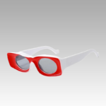 Lunettes de soleil Pretty rouge rétro avec protection UV400 pour femme - Boutique Izamel.