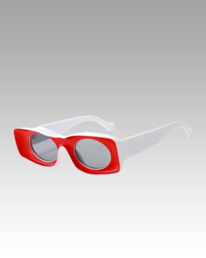 Lunettes de soleil Pretty rouge rétro avec protection UV400 pour femme - Boutique Izamel.