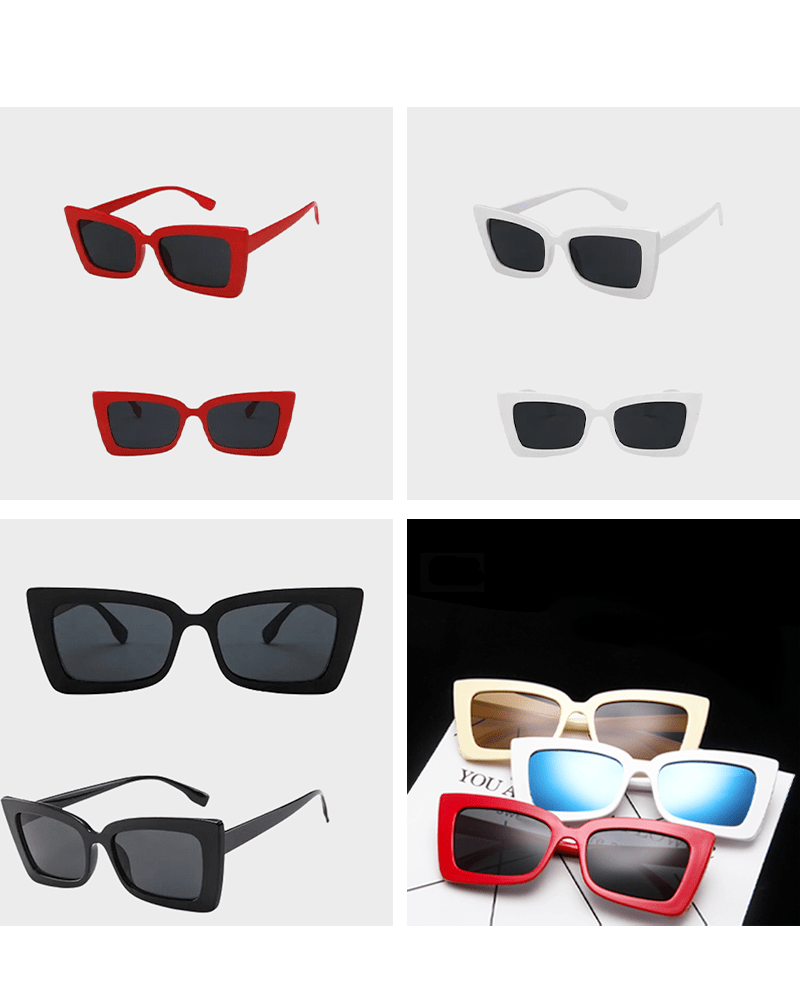 Collection de lunettes de soleil Stella chic avec protection UV400, dans plusieurs couleurs, chez Izamel.