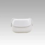 Sac à main Emy en similicuir blanc pour femmes, disponible chez Boutique Izamel.