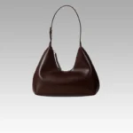 Sac à main Samia en similicuir chocolat pour femmes, disponible chez Boutique Izamel.