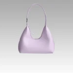 Sac à main Samia en similicuir lila pour femmes, disponible chez Boutique Izamel.