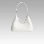 Sac à main Samia en similicuir blanc pour femmes, disponible chez Boutique Izamel.