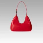Sac à main Samia en similicuir rouge pour femmes, disponible chez Boutique Izamel.