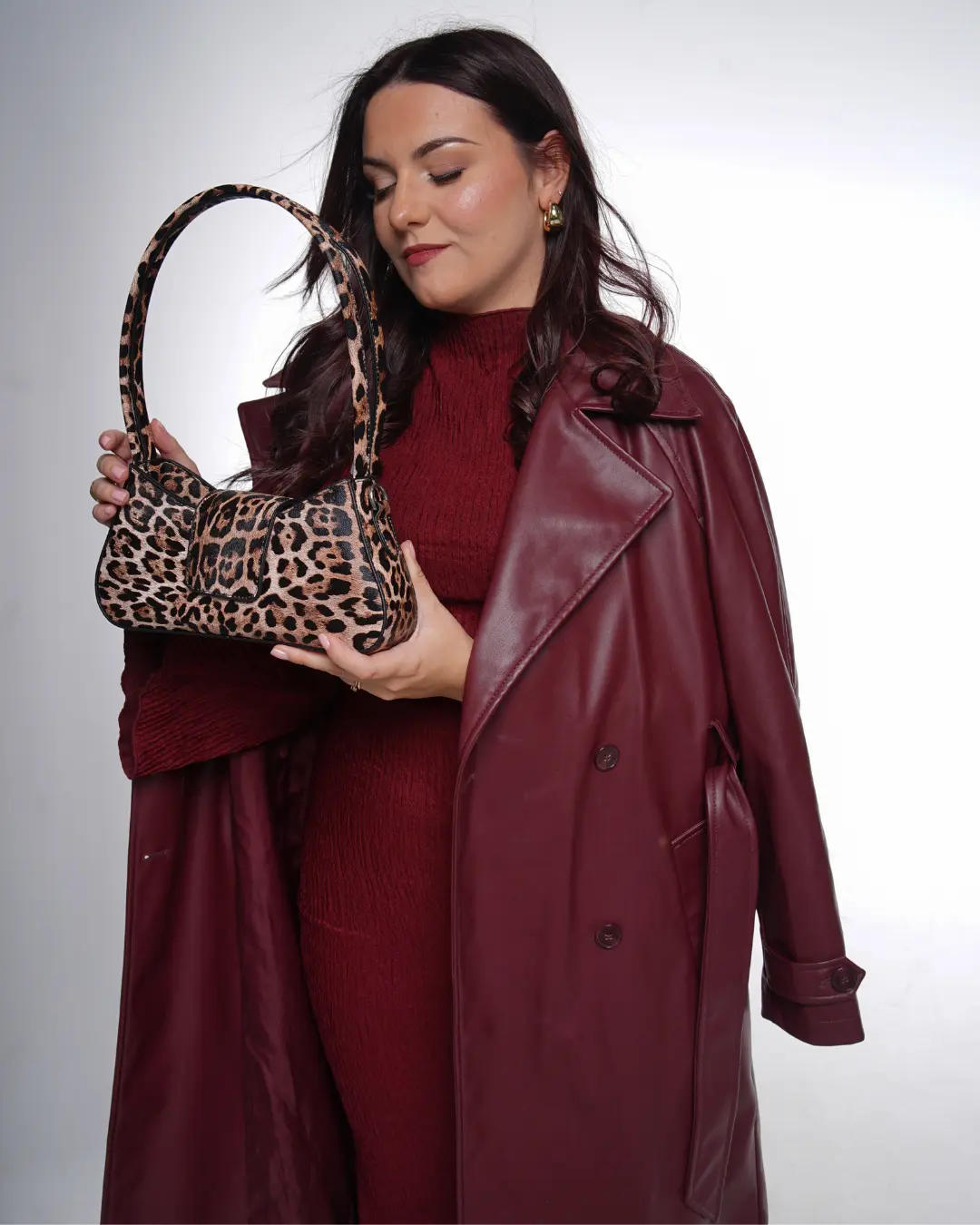 Iris sac a main motif leopard femme portant bandouliere boutique Izamel